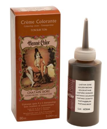 Henne Color Golden Brown Henna Hair Colouring Cream 90 ml