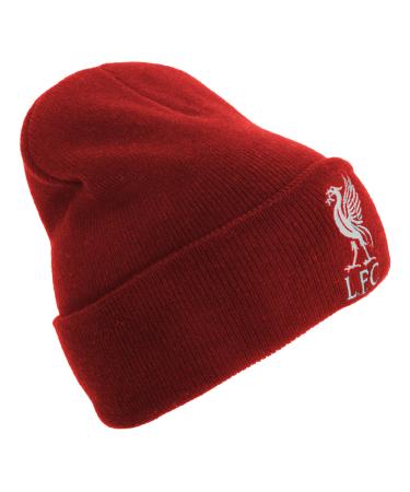 Official Soccer/Football Merchandise Adult Liverpool FC Core Winter Beanie Hat (One Size) (Red)