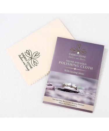 Buy ENERGY STONE Silver and Gold Restoration Polishing Cloth - Anti-Tarnish Cleaner for Precious Metals & Fine Valuables - Lasting Shine for Silverware & Coins - Buy Online on GoSupps.com