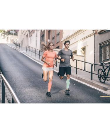 Buy CEP Women s Athletic Compression Run Sleeves - Performance Calf Sleeves in Ice/Grey | Optimize Your Run with Superior Support - Buy Online on GoSupps.com