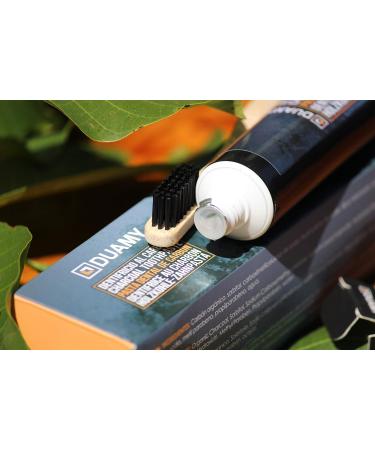 Duamy Activated Carbon Toothpaste for Whitening + Bamboo Toothbrush | Lightening & Brightening 80G - Buy Online on GoSupps.com