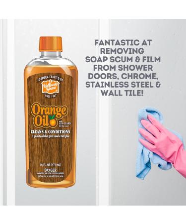 Buy Orange Oil Cleaner 16oz - Sun-Guard for Fine Wood Natural Soap Scum Remover for Shower Doors & Stainless Surfaces - Buy Online on GoSupps.com