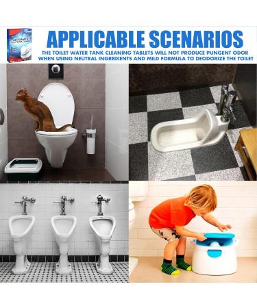 TTZY Automatic Powerful Foam Cleaner Toilet Bowl Cleaner Tablets Toilet Cleaner Bathroom Cleaning Supplies Automatic Toilet Bowl Cleaners for Descaling & Deodorizing (36 Pcs) - Buy Online on GoSupps.com