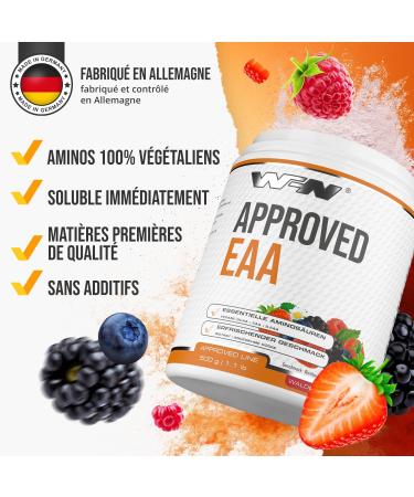 WFN Approved EAA Essential Amino Acids (500g (Pack of 1) Forest Berry) - Buy Online on GoSupps.com