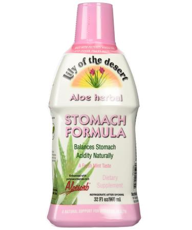 Lily of The Desert Aloe Herbal Stomach Formula Fresh Mint, 32 Fluid Ounce