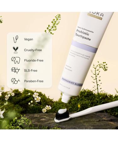 Boka Fluoride Free Probiotic Toothpaste Peppermint Blossom 4 Fl Oz and Travel Size Mouthwash Tablets Mint 1pack 90 pcs, Appropriate for Sensitive Teeth, Freshens Breath Bundle - Buy Online on GoSupps.com