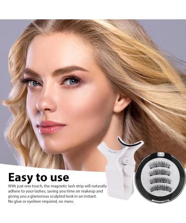 Magnetic Eyelashes Set | Magnetic Eyelashes Kit | Magnetic Natural Eyelashes | 4 Manga Magnetic Lashes Reusable Magnetic Eyelashes with Applicator Strong Hold Natural Magnetic Glueless Eyelashes - Buy Online on GoSupps.com