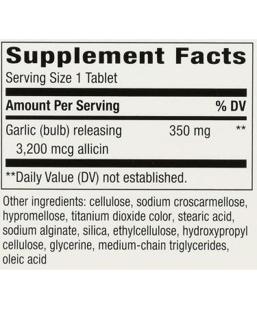 Nature's Way Garlicin Cardio Odor-Free 60 Tablets - Heart Health Supplement - Buy Online on GoSupps.com