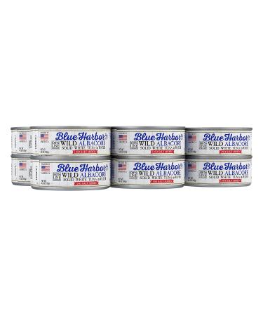Blue Harbor Fish Co. Wild Albacore Solid White Tuna in Water No Salt Added - 4.6 oz Can (Pack of 12) - Buy Now! - Buy Online on GoSupps.com
