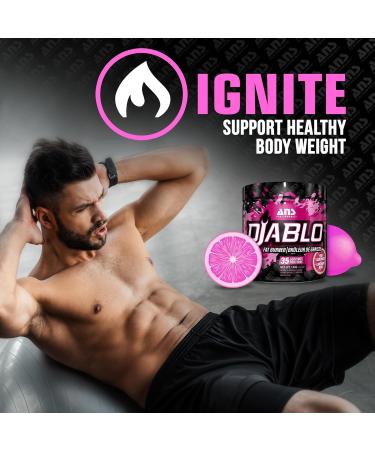 ANS Performance Diablo (35 Servings 4.9 oz) - Energy Powder for Elevated Strength & Stamina - With Added Kinetq Garcinia L Carnitine - Thermogenic Formula - Delicious Flavours (Pink Lemonade)) - Buy Online on GoSupps.com