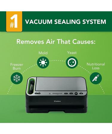 FoodSaver Vacuum Sealer Machine with Automatic Bag Detection - Sealer Bags and Roll - Silver Vacuum Sealing System for Airtight Food Storage and Sous Vide - Buy Online on GoSupps.com