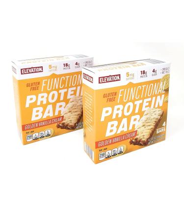 Functional Protein Bar Golden Vanilla Cream Gluten Free 8.2oz/232g (Packof 2) - Buy Online on GoSupps.com