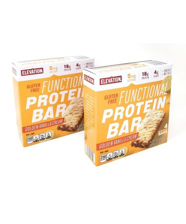 Functional Protein Bar Golden Vanilla Cream Gluten Free 8.2oz/232g (Packof 2)