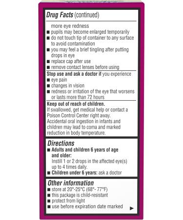 Opcon-A Allergy Eye Drops, Antihistamine and Redness Relief for Itchy, Red Eyes, Soothes Irritation from Pollen, Ragweed, Grass, Animal Hair & Dander, Clinically Proven Formula, 0.5 Fl Oz (Pack of 3) - Buy Online on GoSupps.com