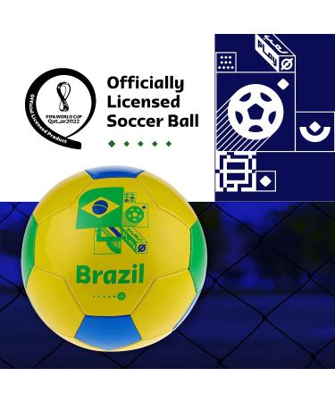 Capelli Sport FIFA World Cup Qatar 2022 Soccer Ball - Officially Licensed Brazil Size 5 - Buy Online on GoSupps.com