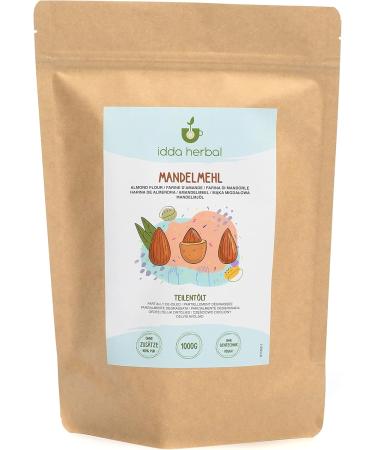Almond Flour (1kg) Delicately Ground Raw Almonds Almond Powder Partially Deoiled Almonds 100% Natural and Pure Flour Glu - Buy Online on GoSupps.com