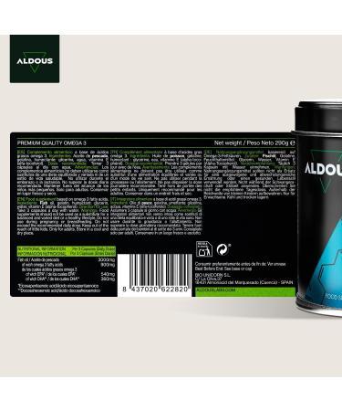 Omega 3 Softgels | 3000mg daily | 210 Capsules | With EPA and DHA Fatty Acids | Fish Oil | Vitamin E Fatty Acids | Vision Brain | Over 2 Months - Buy Online on GoSupps.com