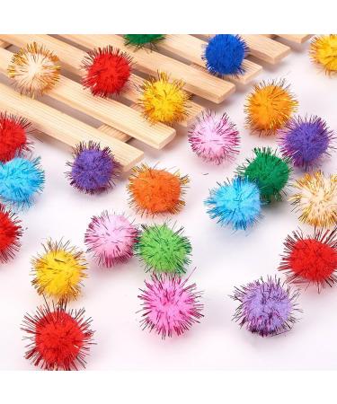 PandaHall 100 Pcs Assorted Multicolor Pom Poms 25mm - DIY Arts & Crafts Decorations - Buy Online on GoSupps.com