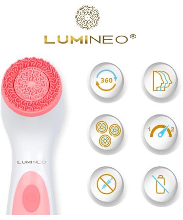 Buy Electric Facial Cleansing Brush with 3 Silicone Heads - Effective Cleansing Gel for Pores Peeling & Blackheads - Ideal for All Skin Types (Pink - Buy Online on GoSupps.com