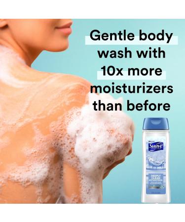 Suave Deeply Clean Body Wash 6 Pack - Gentle Moisturizing Cleanser with Vitamin E & Algae for Dry Skin | Fresh Blend Oil Essence - 18 oz Each - Buy Online on GoSupps.com