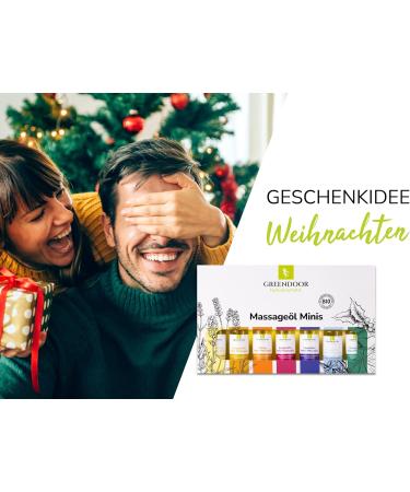 Greenendoor Vegan Massage Oil Tester Set - 175ml (7 x 25ml) | 100% Natural & Organic Cosmetics | Perfect Gift Box Experience - Buy Online on GoSupps.com