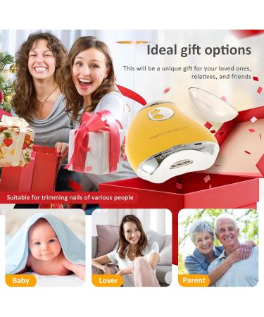 Electric Nail Clipper 3 Speeds Levels Electric Nail Trimmer with Nail Clip Storage Rechargeable Automatic Nail Clipper Portable Electric Fingernail Cutter Safety Fingernail Trimmer for Adult K(orange) - Buy Online on GoSupps.com