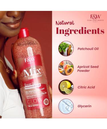 FAIR & WHITE MIX Exfoliating Shower Gel 940ml - Buy Online on GoSupps.com
