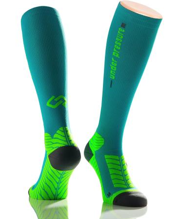 Runattack High-Performance Sport Compression Stockings - 18-21mmHg Size 39-42 Petrol | International Shipping Available - Buy Online on GoSupps.com