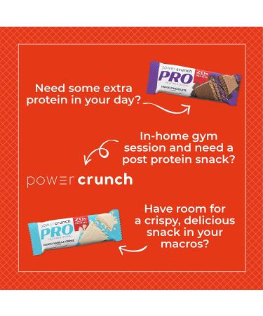 BNRG Power Crunch Protein Bar - Peanut Butter Fudge (12 Bars, 2 oz each) - High Protein Energy Snack - Buy Online on GoSupps.com