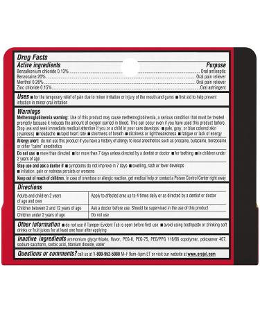 Orajel 4X Severe Pain Relief Cream 0.33oz | For Toothache & Gum Pain - Buy Online on GoSupps.com