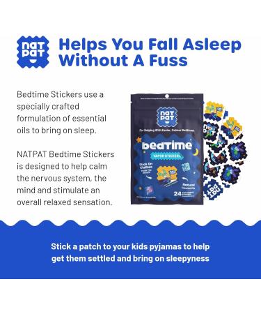 NATPAT Sleepy Patch Bed Time Stickers for Kids - Sleep Promoting Patch - Non-Toxic Solution for Better Sleep - Chemical & Drug Free Melatonin Free - Buzz Patch Natural Patch (24 Pack) - Buy Online on GoSupps.com