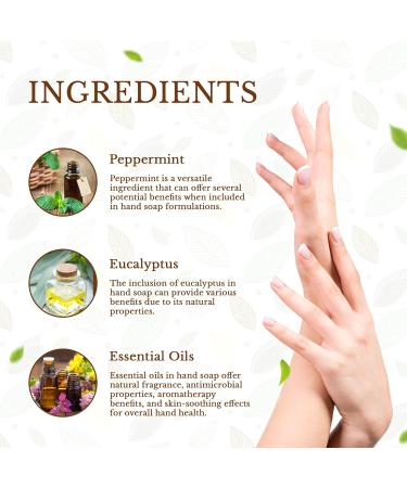 Lactosoapcillus Probiotic Hand Soap - Vegan Peppermint & Eucalyptus - Natural Skin Care - Palm Oil Free - 8 fl oz - International Shipping Available - Buy Online on GoSupps.com