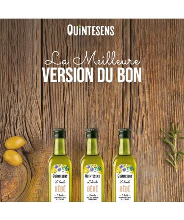 Lot of 6 QUINTESENS Baby Oils 250 ml - DHA Omega 3 6 & 9 and Vitamin E for Strong Development for Life - 100% French & Organic Production - Buy Online on GoSupps.com