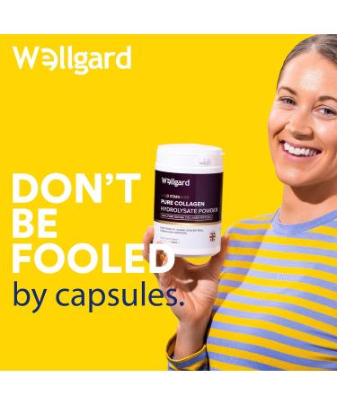 Gold Standard Bovine Collagen Peptides Powder by Wellgard | High Levels of 8 Essential Amino Acids | Halal & Kosher | Made in UK - Buy Online on GoSupps.com