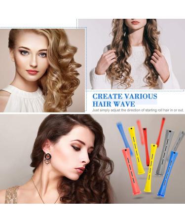 60 Pieces Hair Perm Rods Set Plastic Perming Rods Cold Wave Rods 5 Sizes Hair Curling Rollers with Rat Tail Hair Comb Stainless Steel Pintail Comb for Women Girls Hairdressing Styling - Buy Online on GoSupps.com