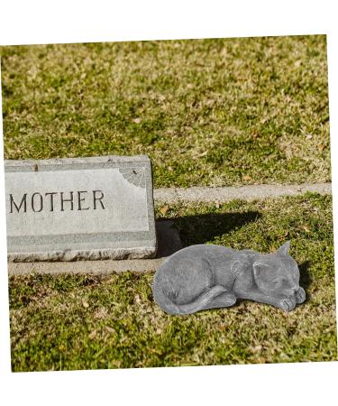 Garneck Pet Memorial Statue Cat Sympathy Headstone Statue Sleeping Cat Garden Cat Grave Figurine Sculpture Pet Memorial Loss Bereavement Gifts Cat Remembrance Statue Resin Animal As Shown 13.5x7cm - Buy Online on GoSupps.com