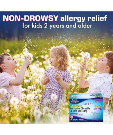 Ohm Ultimate Family Allergy Relief Bundle 2 Adult Loratadine Tablets + 2 Children s Loratadine Chewables (Grape & Bubblegum) 24-Hour Non-Drowsy Antihistamine Pack - Buy Online on GoSupps.com