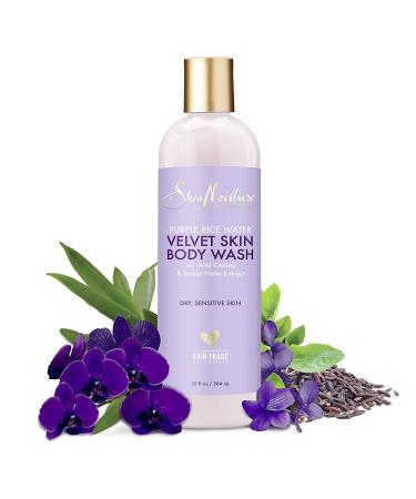 SheaMoisture Purple Rice Water Velvet Skin Body Wash - 13 fl oz | Hydrating & Nourishing - Buy Online on GoSupps.com