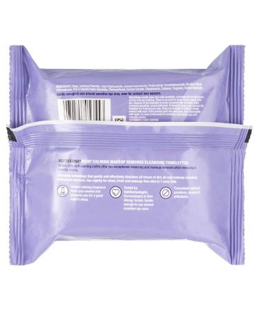 Neutrogena Night Calming Cleansing Makeup Remover Wipes - Alcohol-Free Face Towelettes for Dirt Oil & Waterproof Mascara 25 Count - Buy Online on GoSupps.com