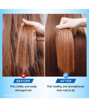 Biotin Hair Growth Shampoo & Conditioner Set - Sulfate-Free for Thinning & Color Treated Hair - Deep Conditioning for Dry Damaged Hair - Made in USA (16 oz x 2) - Buy Online on GoSupps.com