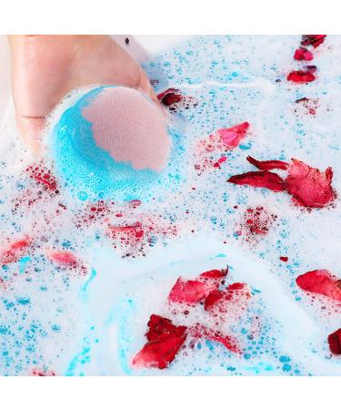 LEPEIQI Luxury Bath Bombs Gift Set - 9 Large Bath Salt Balls with Dried Rose Petals - Organic Bubble Bath for Women, Girlfriends, Couples, and Mothers (Rose Set) - Buy Online on GoSupps.com