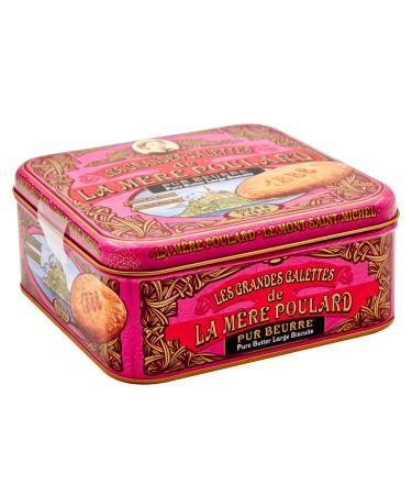 LA MERE POULARD La M re Poulard 1888 | Pure Salted Butter and Caramel Biscuits | French Butter Biscuits Box | Butter and Caramel Shortbread - 202.5 Gr | Gift Biscuit Boxes