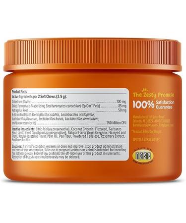 Zesty Paws Dog Allergy Relief - Anti Itch Supplement - Omega 3 Probiotics for Dogs - Digestive Health - Soft Chews for Skin & Seasonal Allergies - with Epicor Pets - Mini - Lamb - 90 count - Buy Online on GoSupps.com