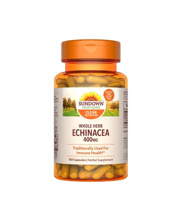 Sundown Naturals Whole Herb Echinacea 400 mg 100 Capsules