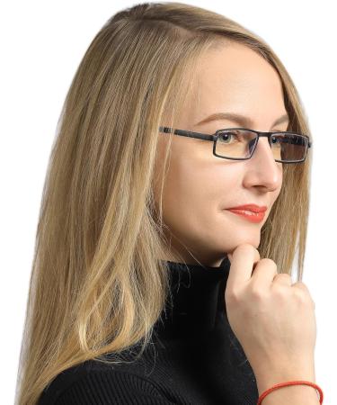 LUFF 4 Pack Reading Glasses - Flexible Temples Anti-Blue Light Ultralight Unisex 1.5X - Stylish 912-black - Buy Online on GoSupps.com