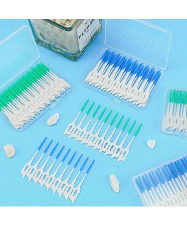 200 Pack Silicone Interdental Brushes for Family - Optimal Oral Hygiene & Tooth Cleaning | Best Dental Floss Alternatives - Buy Online on GoSupps.com