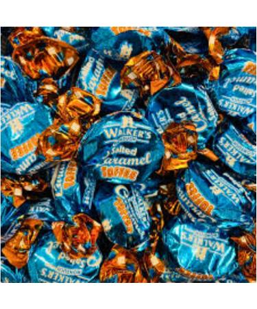 Toffee Sweets Walkers Nonsuch Salted Caramel Flavour x 2 Bags 150g each Bundle with TinTastic Silver Window Lid Refillable On-the-Go Travel Tin - Buy Online on GoSupps.com