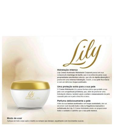 Creme Corporal Acetinado Lily Satin 250g - Boticario | Luxurious Body Cream - Buy Online on GoSupps.com