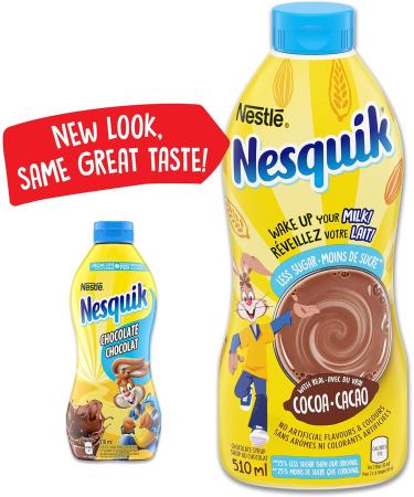 NESTL NESQUIK Less Sugar Chocolate Syrup 510mL - PACKAGING MAY VARY - Buy Online on GoSupps.com