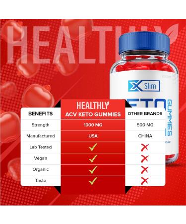 2 Pack Xslim Keto ACV Gummies for Weight Loss | X Slim Keto Plus with Vitamin B12 & Beet Root - 120 Gummies - Buy Online on GoSupps.com